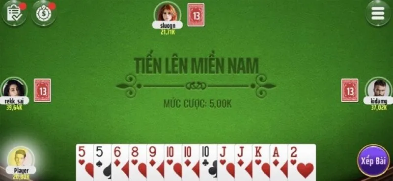 Mẹo trải nghiệm thể loại Tiến Lên Miền Nam